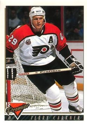 #152 Terry Carkner - Philadelphia Flyers - 1993-94 O-Pee-Chee Premier Hockey