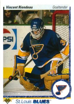 #152 Vincent Riendeau - St. Louis Blues - 1990-91 Upper Deck Hockey