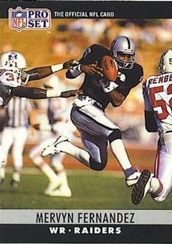 #152 Mervyn Fernandez - Los Angeles Raiders - 1990 Pro Set Football