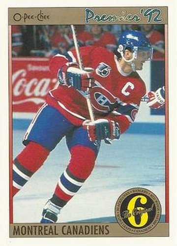 #152 Guy Carbonneau - Montreal Canadiens - 1991-92 O-Pee-Chee Premier Hockey