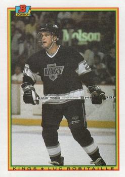 #152 Luc Robitaille - Los Angeles Kings - 1990-91 Bowman Hockey