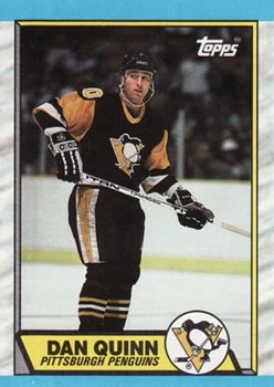 #152 Dan Quinn - Pittsburgh Penguins - 1989-90 Topps Hockey