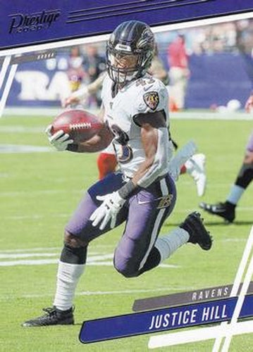 #152 Justice Hill - Baltimore Ravens - 2020 Panini Prestige Football