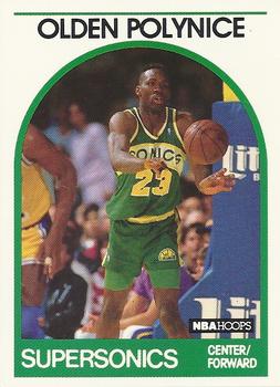 #152 Olden Polynice - Seattle SuperSonics - 1989-90 Hoops Basketball