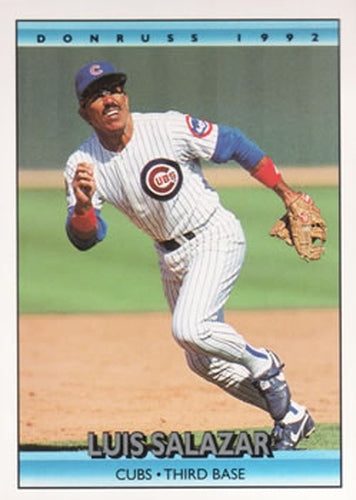 #152 Luis Salazar - Chicago Cubs - 1992 Donruss Baseball