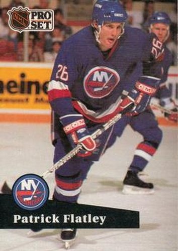 #152 Patrick Flatley - 1991-92 Pro Set Hockey