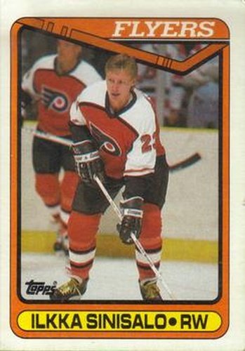 #152 Ilkka Sinisalo - Philadelphia Flyers - 1990-91 Topps Hockey