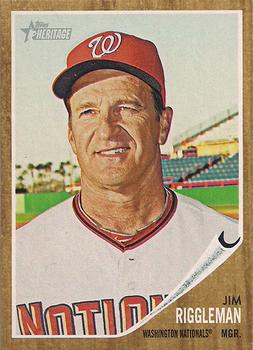 #152 Jim Riggleman - Washington Nationals - 2011 Topps Heritage Baseball