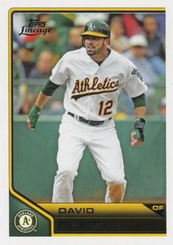 #152 David DeJesus - Oakland Athletics - 2011 Topps Lineage Baseball