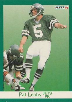 #152 Pat Leahy - New York Jets - 1991 Fleer Football