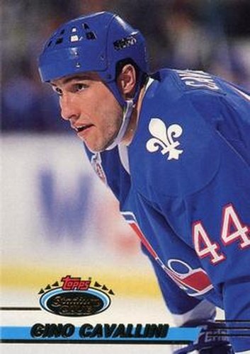 #152 Gino Cavallini - Quebec Nordiques - 1993-94 Stadium Club Hockey