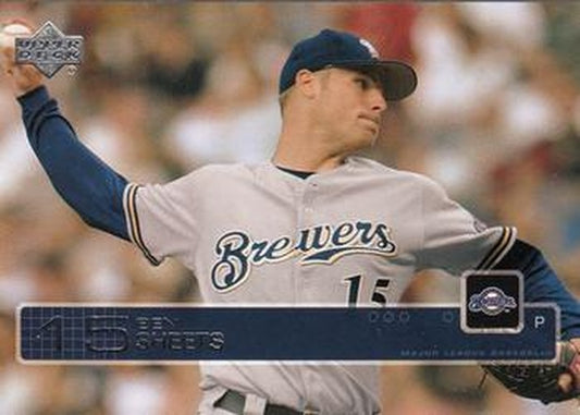 #152 Ben Sheets - Milwaukee Brewers - 2003 Upper Deck Baseball