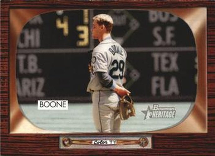 #152 Bret Boone - Seattle Mariners - 2004 Bowman Heritage Baseball