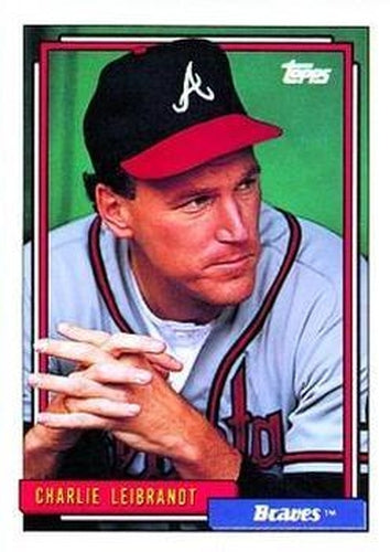 #152 Charlie Leibrandt - Atlanta Braves - 1992 Topps Baseball