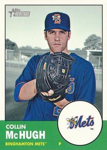 #152 Collin McHugh - Binghamton Mets - 2012 Topps Heritage Minor League Baseball