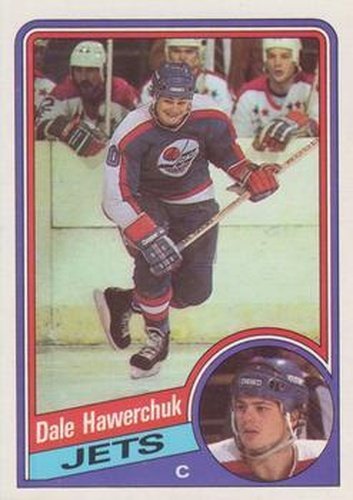 #152 Dale Hawerchuk - Winnipeg Jets - 1984-85 Topps Hockey