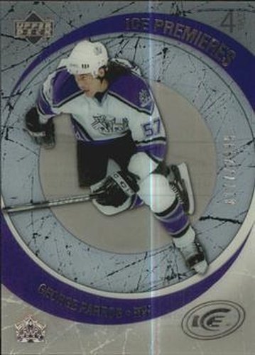 #152 George Parros - Los Angeles Kings - 2005-06 Upper Deck Ice Hockey