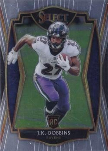 #152 J.K. Dobbins - Baltimore Ravens - 2020 Panini Select Football