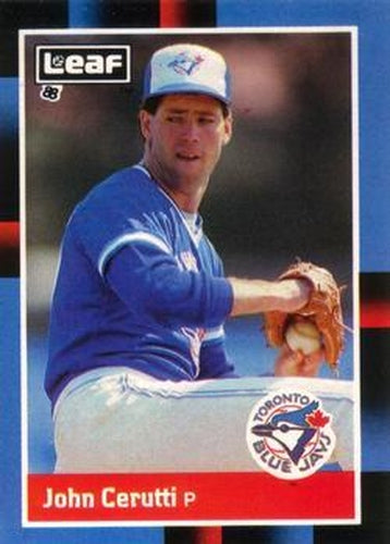 #152 John Cerutti - Toronto Blue Jays - 1988 Leaf Baseball