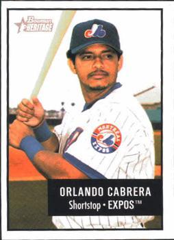 #152 Orlando Cabrera - Montreal Expos - 2003 Bowman Heritage Baseball