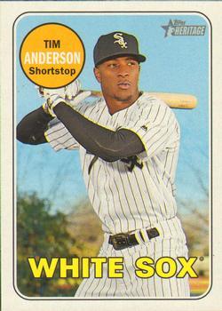 #152 Tim Anderson - Chicago White Sox - 2018 Topps Heritage Baseball