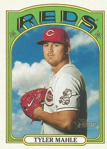 #152 Tyler Mahle - Cincinnati Reds - 2021 Topps Heritage Baseball