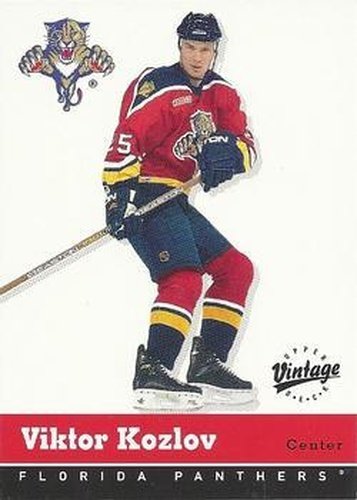 #152 Viktor Kozlov - Florida Panthers - 2000-01 Upper Deck Vintage Hockey