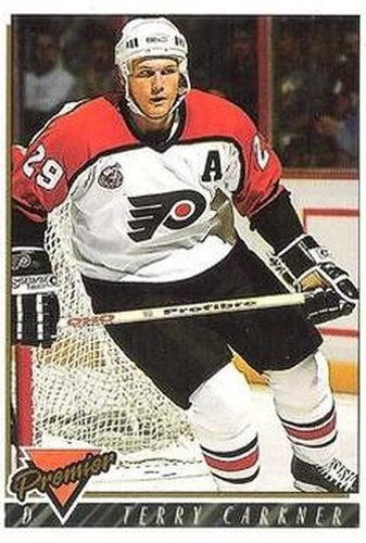 #152 Terry Carkner - Philadelphia Flyers - 1993-94 Topps Premier Hockey