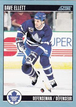 #152 Dave Ellett - Toronto Maple Leafs - 1992-93 Score Canadian Hockey