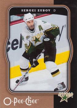 #152 Sergei Zubov - Dallas Stars - 2007-08 O-Pee-Chee Hockey