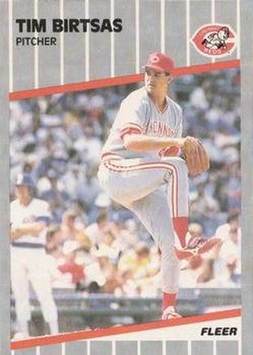 #152 Tim Birtsas - Cincinnati Reds - 1989 Fleer Baseball