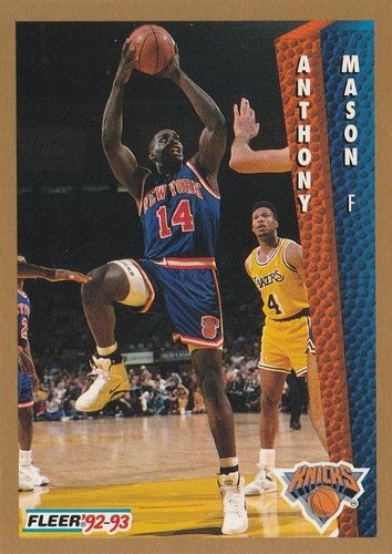 #152 Anthony Mason - New York Knicks - 1992-93 Fleer Basketball