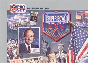 #1 Puzzle 1 - 1990-91 Pro Set Super Bowl XXV Silver Anniversary Football