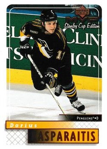 #152 Darius Kasparaitis - Pittsburgh Penguins - 1999-00 Upper Deck MVP Stanley Cup Edition Hockey