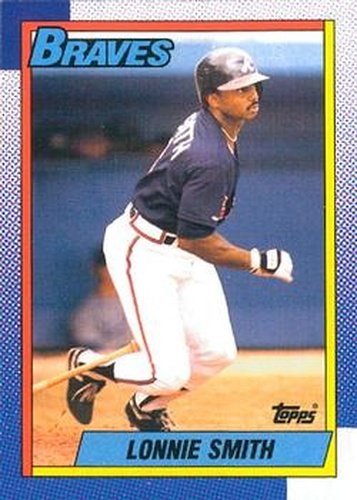 #152 Lonnie Smith - Atlanta Braves - 1990 O-Pee-Chee Baseball