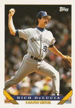 #152 Rich DeLucia - Seattle Mariners - 1993 Topps Baseball