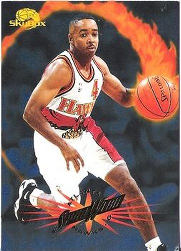 #152 Spud Webb - Atlanta Hawks - 1995-96 SkyBox Premium Basketball