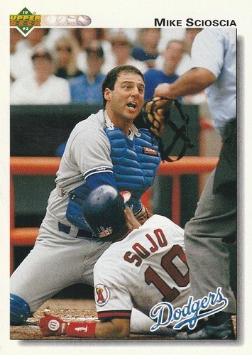 #152 Mike Scioscia - Los Angeles Dodgers - 1992 Upper Deck Baseball