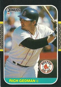 #153 Rich Gedman - Boston Red Sox - 1987 Donruss Baseball