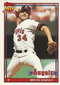 #153 Bryan Harvey - California Angels - 1991 O-Pee-Chee Baseball