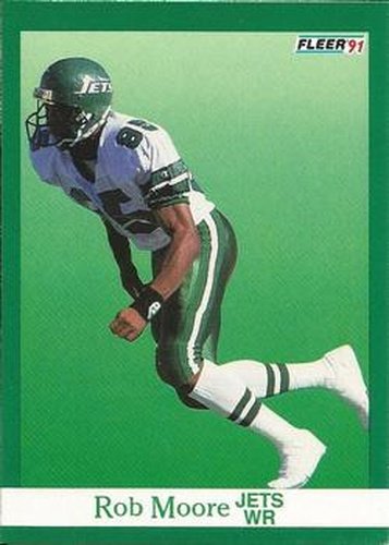 #153 Rob Moore - New York Jets - 1991 Fleer Football