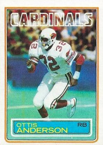 #153 Ottis Anderson - St. Louis Cardinals - 1983 Topps Football