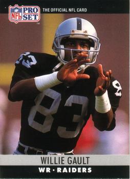 #153 Willie Gault - Los Angeles Raiders - 1990 Pro Set Football