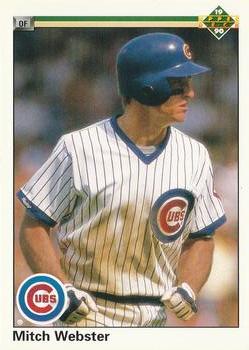 #153 Mitch Webster - Chicago Cubs - 1990 Upper Deck Baseball