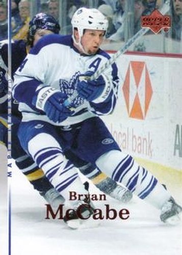 #153 Bryan McCabe - Toronto Maple Leafs - 2007-08 Upper Deck Hockey