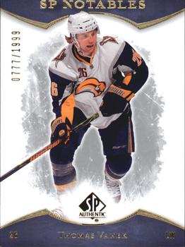 #153 Thomas Vanek - Buffalo Sabres - 2007-08 SP Authentic Hockey