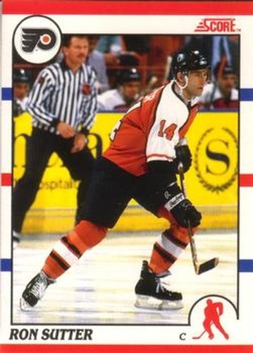 #153 Ron Sutter - Philadelphia Flyers - 1990-91 Score Canadian Hockey