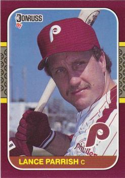 #153 Lance Parrish - Philadelphia Phillies - 1987 Donruss Opening Day Baseball