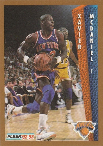 #153 Xavier McDaniel - New York Knicks - 1992-93 Fleer Basketball