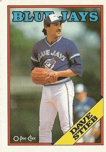 #153 Dave Stieb - Toronto Blue Jays - 1988 O-Pee-Chee Baseball